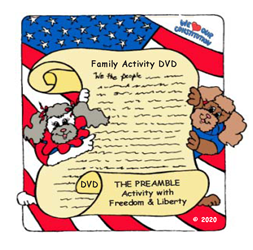 WE LOVE OUR CONSTITUTION ~ THE PREAMBLE ACTIVITY  DVD 